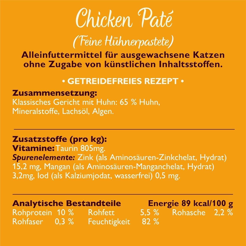 Hrană umedă naturală, fragedă, din pate, pentru pisici adulte, Lily's Kitchen, tăvițe, rețete fără cereale, diverse sortimente (32 tăvițe x 85 g)