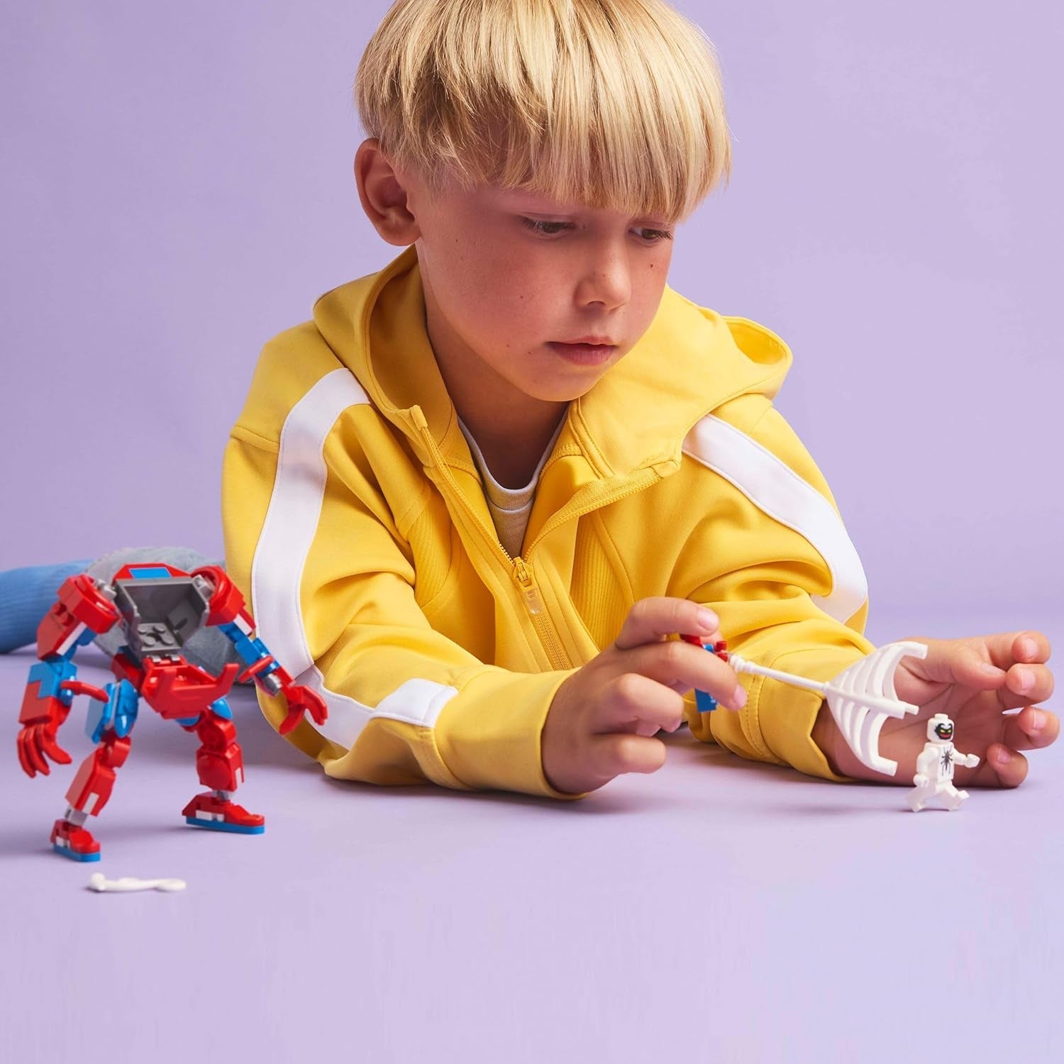 LEGO | Marvel Spider-Man Mech vs. Anti-Venom - Super Hero Figure Building Toy with 2 Minifigures for Imaginative Role Play - Gift for 6 Plus Year Old Boys and Girls 76308