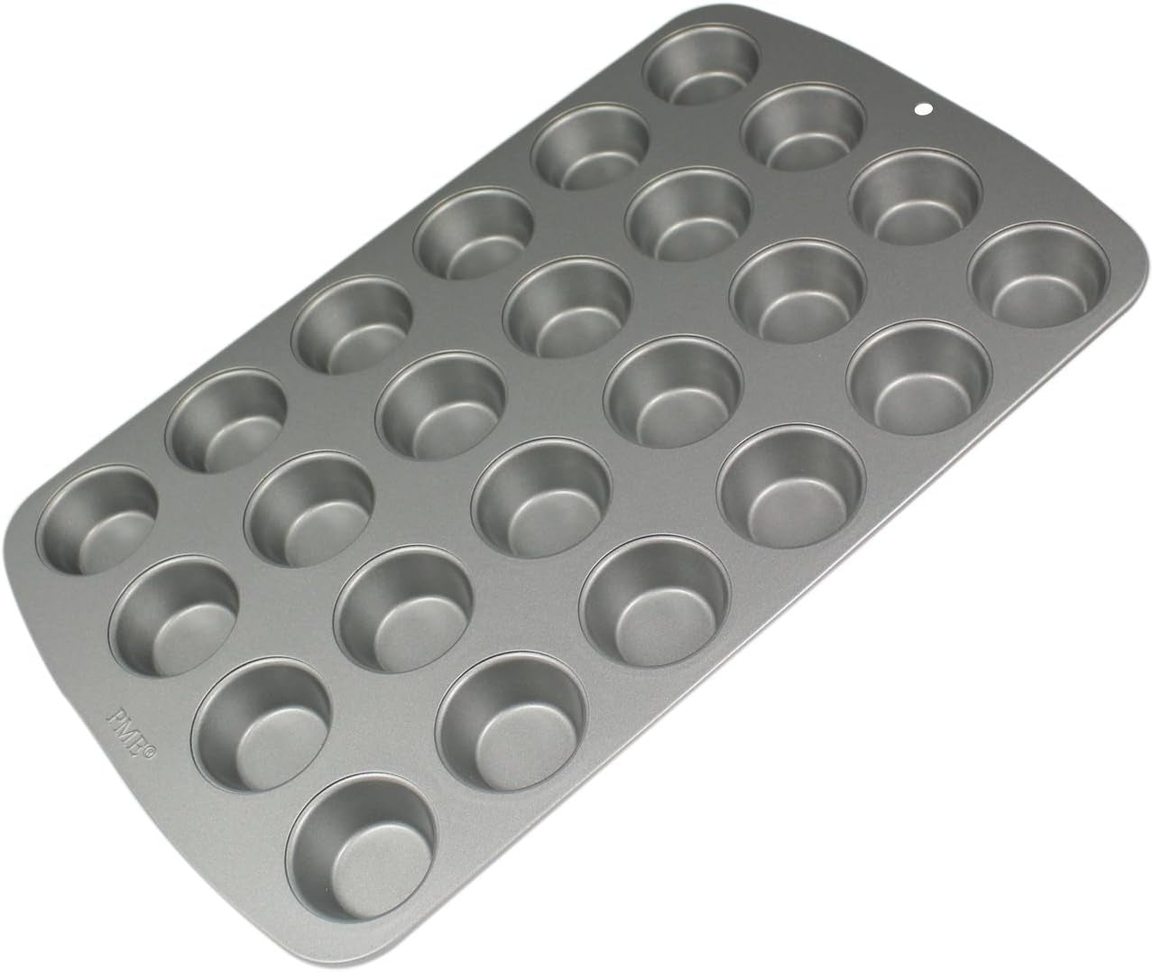 CSB111 Antihaftbeschichtete Mini-Muffinform Mit 24 Löchern Aus Karbonstahl, Edelstahl, Ezüst, 39,4 X 24,6 X 2,1 cm Formák és tálcák sütéshez Naty Shop