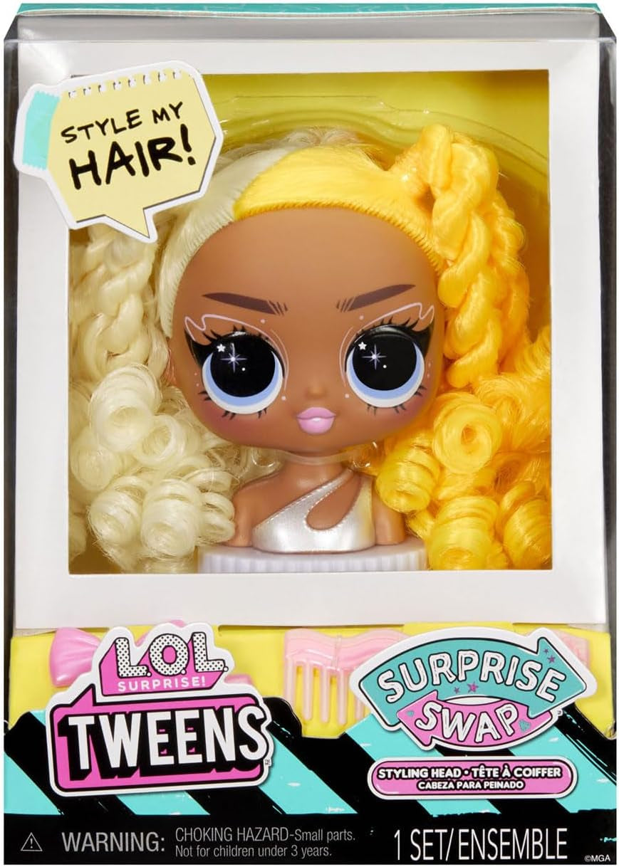 L.O.L. Meglepetés! Tweens Surprise Swap Series - Styling-Köpfe mit tollen Haar-Accessoires und wunderschönem Haar - Ideális a Kinder ab 4 Jahren, Mehrfarbig számára