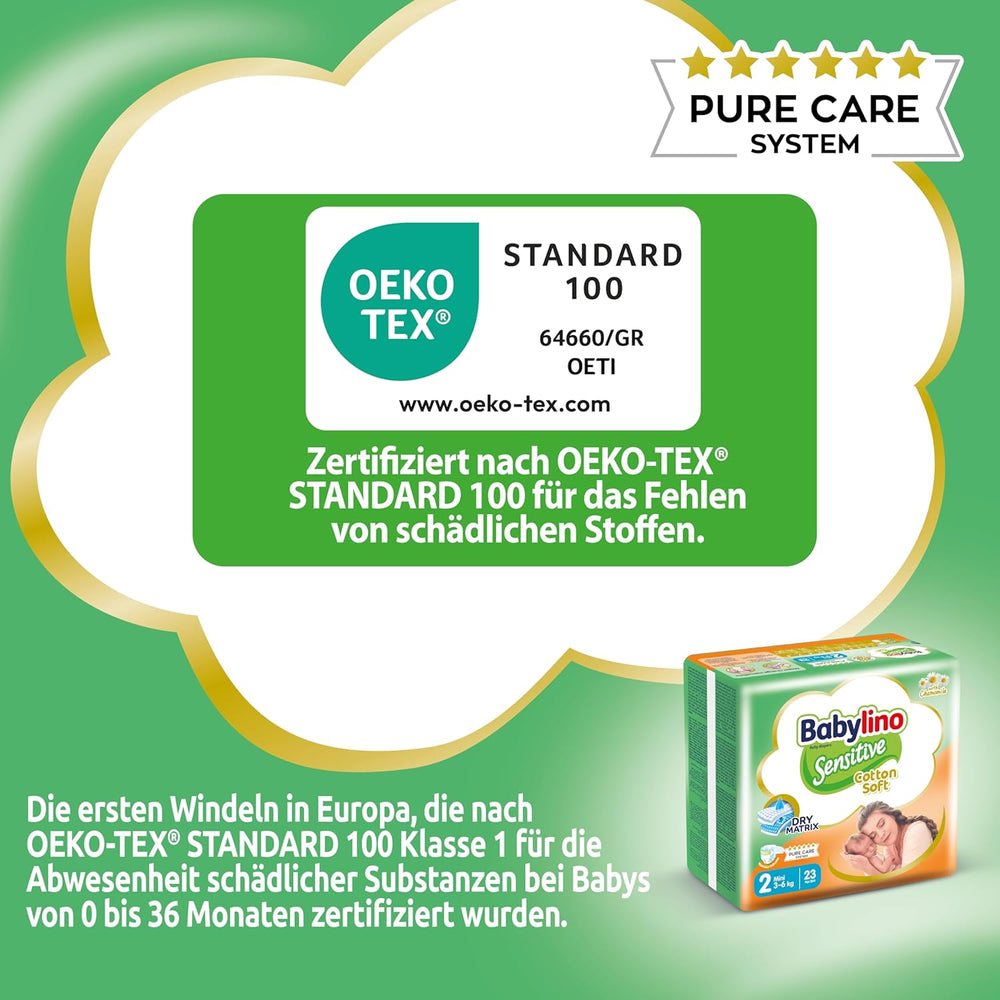 Pelenka érzékeny babáknak, 2-es méret, mini (3-6 kg), 192 pelenka