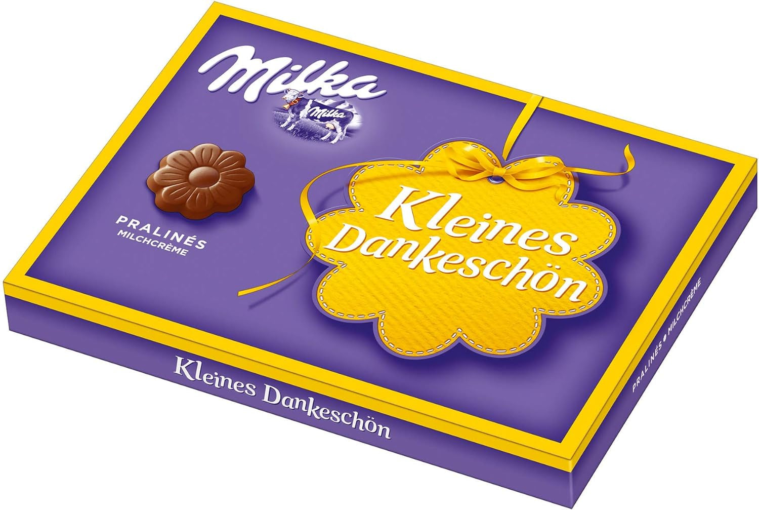 Praliné Milka Little Thank You – alpesi tejcsokoládé finom tejszínes töltelékkel – 12 x 44g