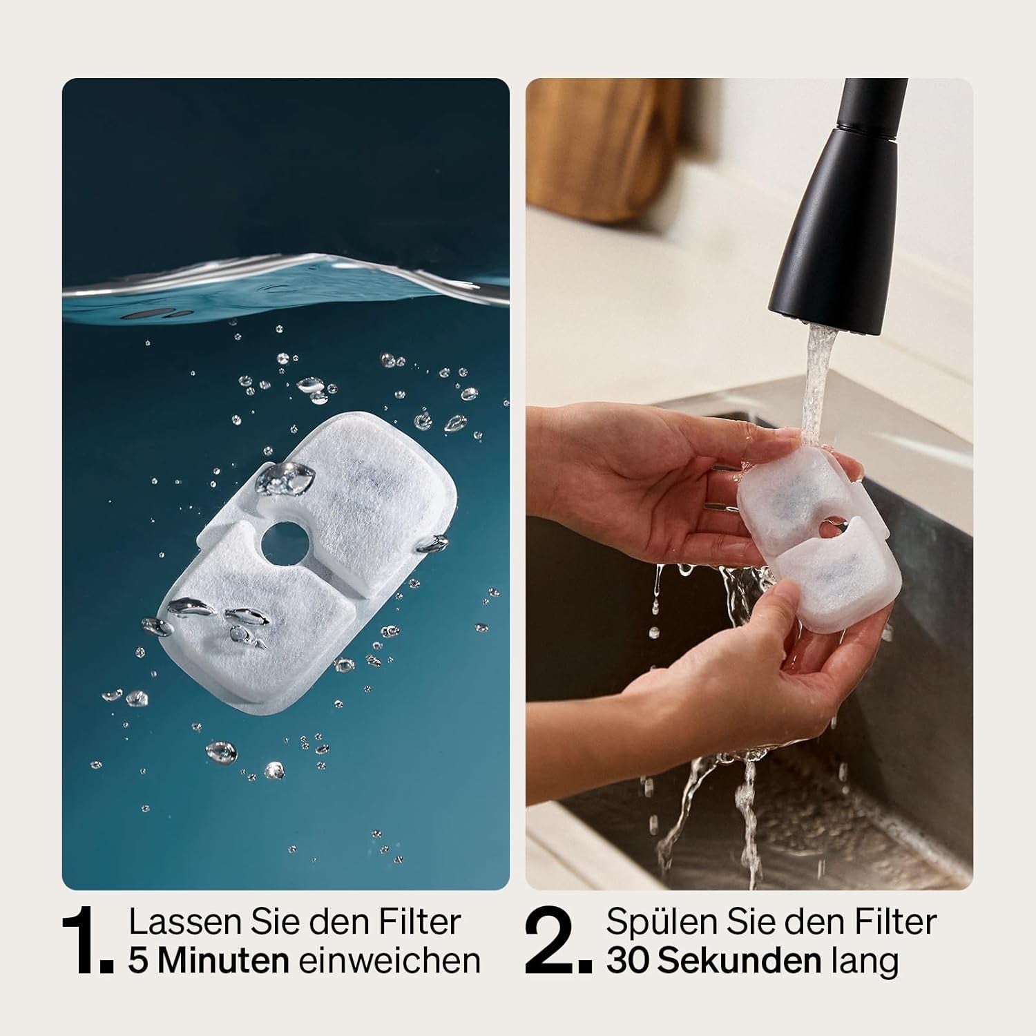 PETLIBRO szűrő Katzenbrunnen 8er Pack für Dockstream Trinkbrunnen für Katze PLWF005, PLWF115, PLWF105, PLWF305, 4 Monats-Set PETLIBRO Trinkbrunnen Filter Ersatzfilter für Katzentrinkbrunnen