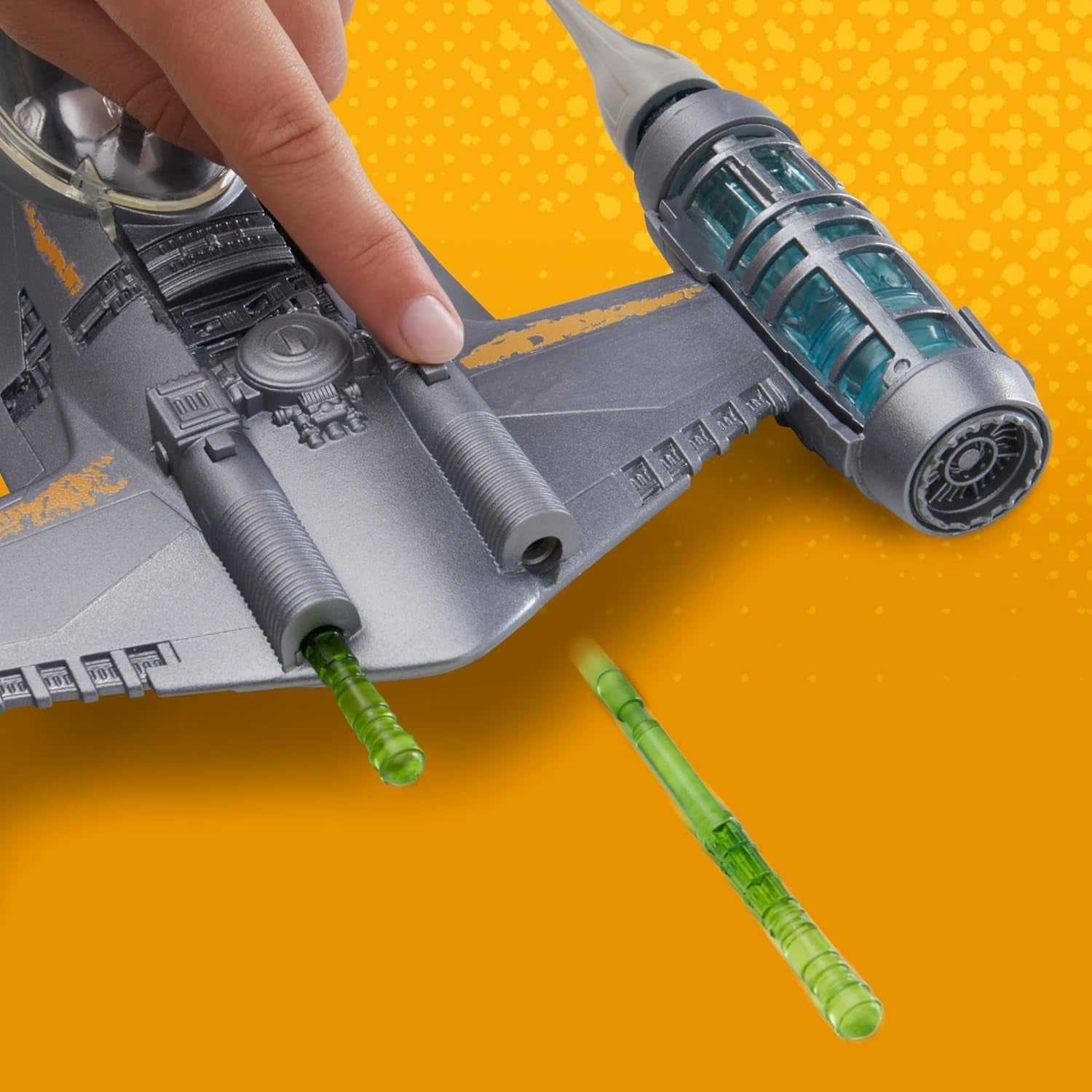 Star Wars Epic Hero Series N-1 Starfighter of the Mandalorian, Figuri de acțiune mari și accesorii captivante pentru manevre palpitante, cadou captivant Action figures Naty Shop
