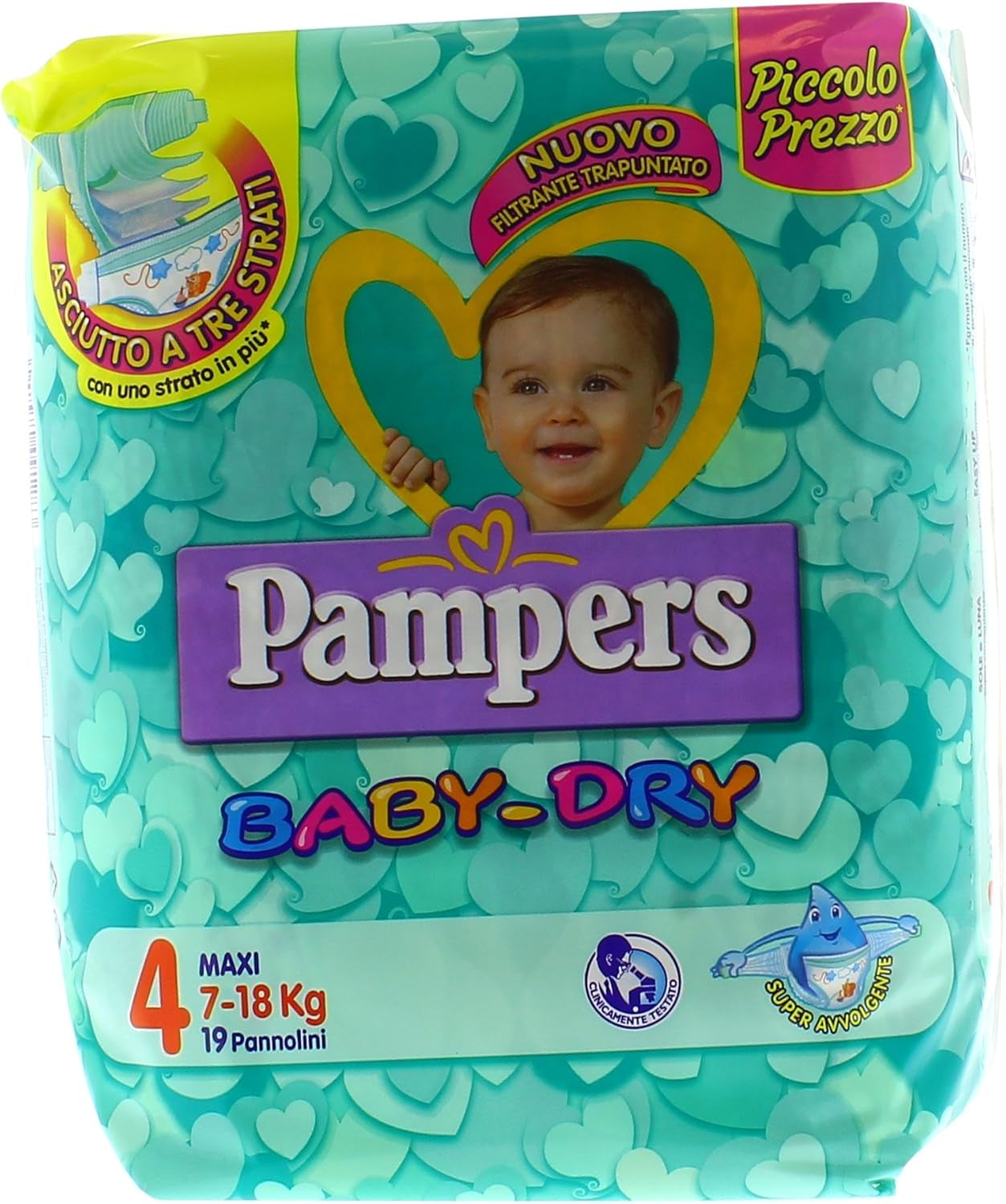 Pampers (régi verzió), bugyi, 4-es méret, 9 kg-15 kg, három csomag (1 x 88 pelenka)