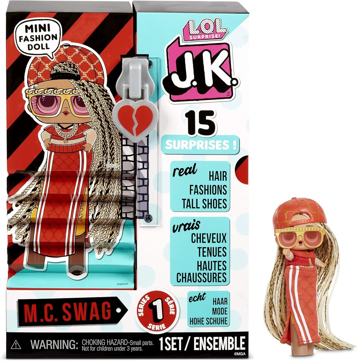 LOL Surprise JK Mini-Modepuppe - 15 meglepetés, felszerelés és kiegészítők - Ab 6 Jahren - Sammlerstück - Diva