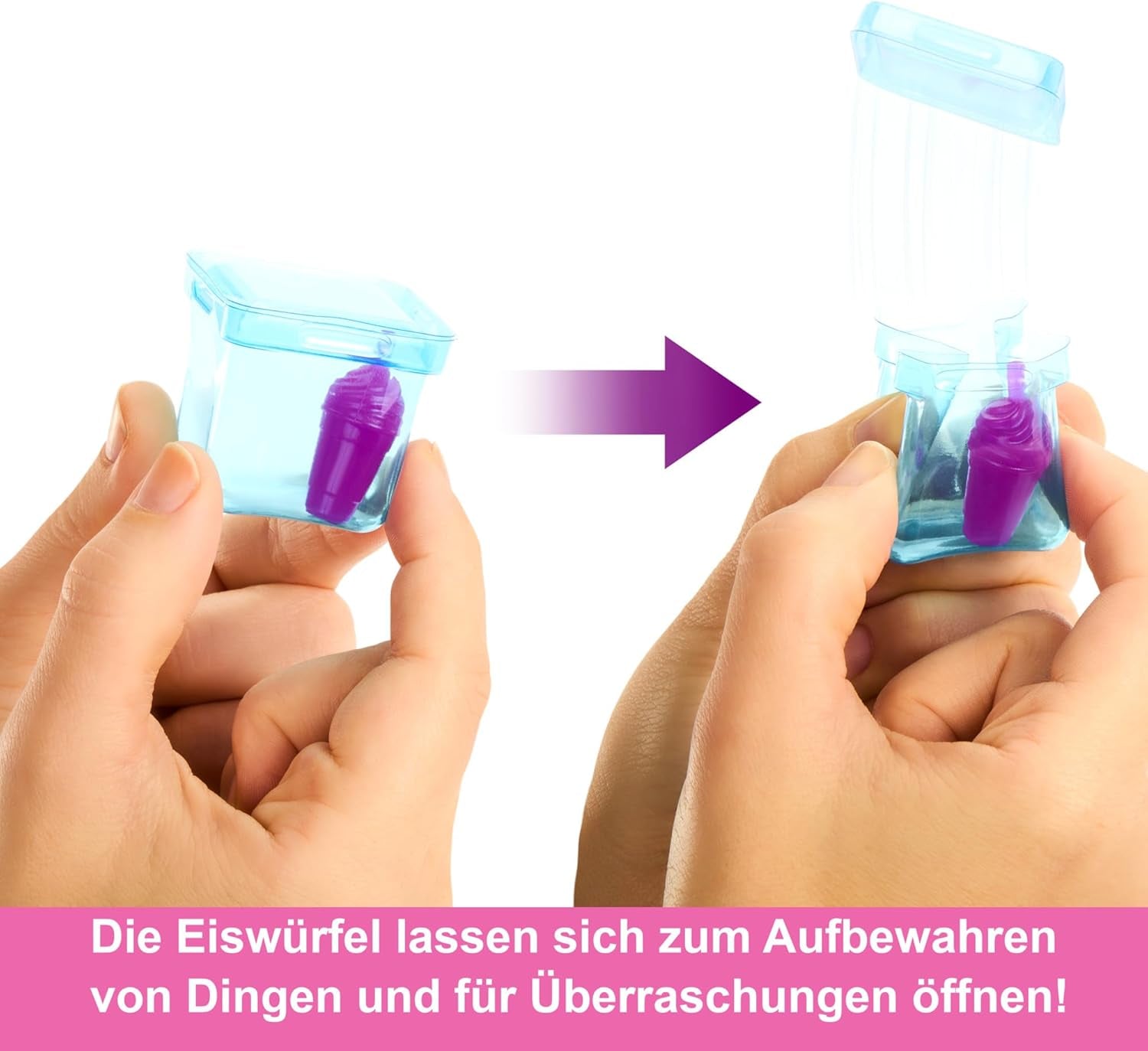 Barbie Pop Reveal Fruit - Überraschungspuppen mit 8 fruchtigen Überraschungen, inklusive beweglicher Puppe mit Erdbeerlimonadenduft und Squishy-Hündchen, ab 3 Jahren, HNW41