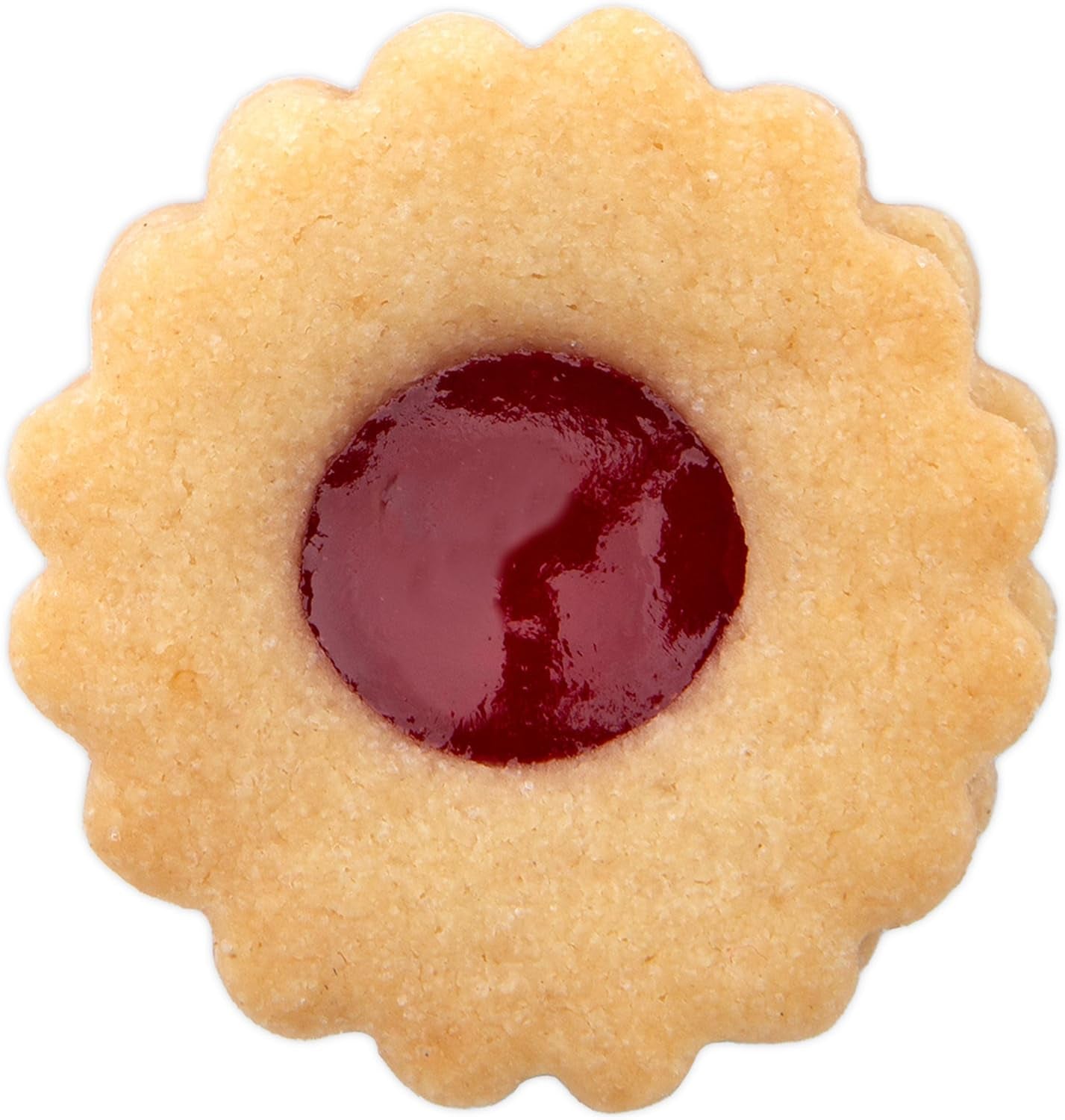 Formă de biscuiți Staedter Linzer, inelară, ø 4 cm/Î 1,5 cm, ondulată, argintie