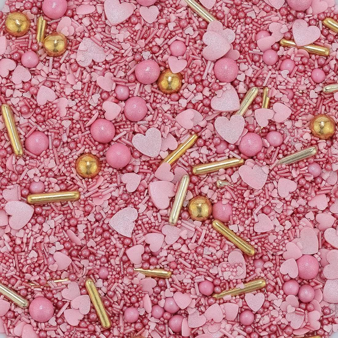 Super Streusel, Sprinkles roz - auriu Sprinkles Naty Shop