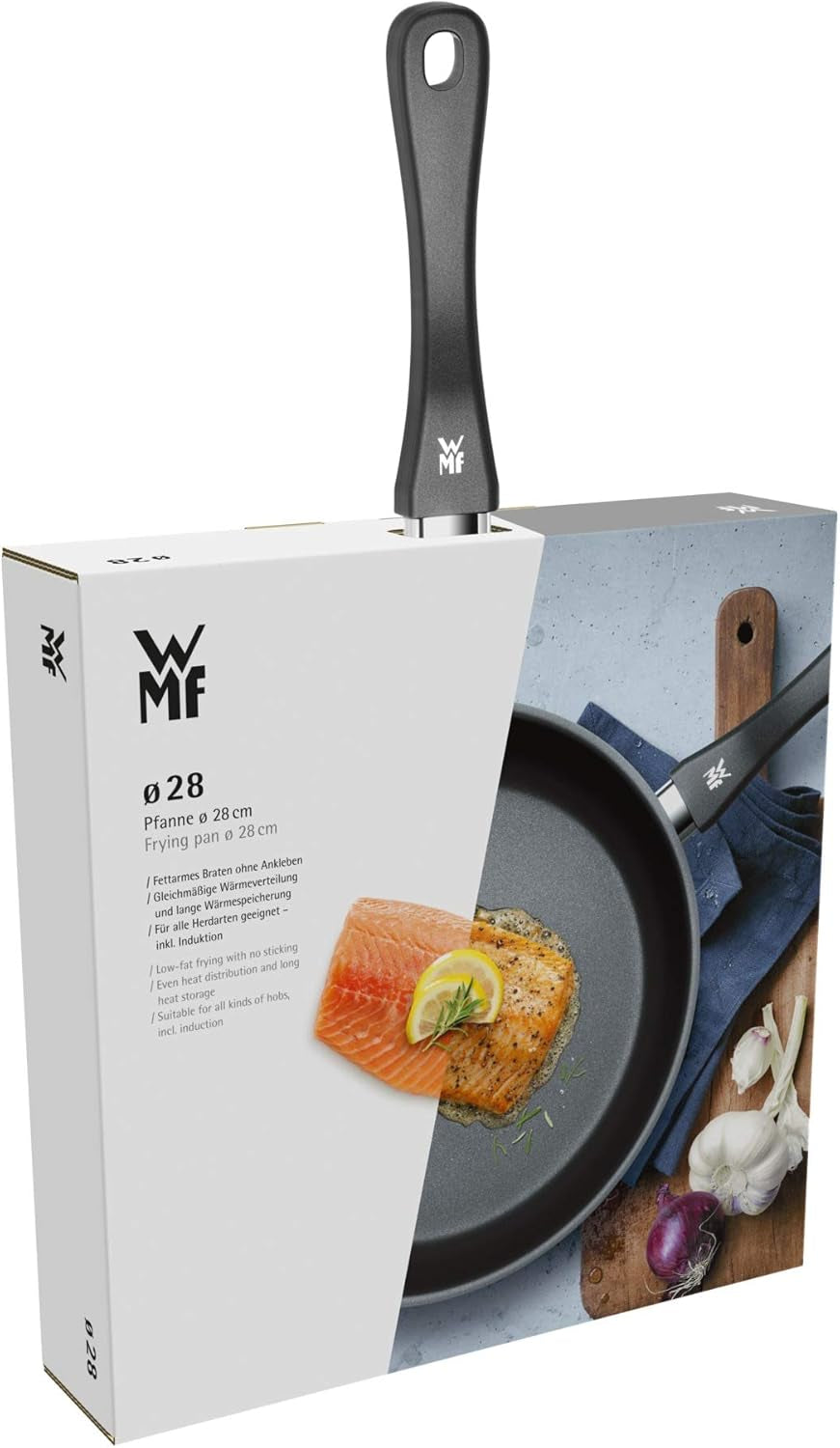 WMF Devil tigaie 20 cm, tigaie cu inducție, oțel inoxidabil Cromargan, mâner din plastic Oale si Tigai Naty Shop