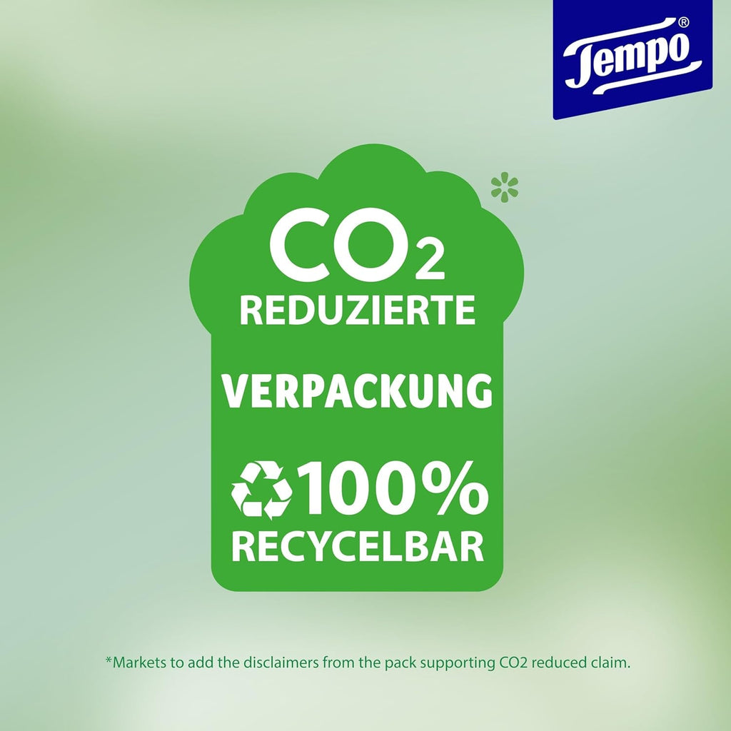 Tempo Șervețele umede de toaletă Natural Skin Balance -16 pachete a câte 42 de șervețele - Cu pantenol și extract din plante - Înlăturabile