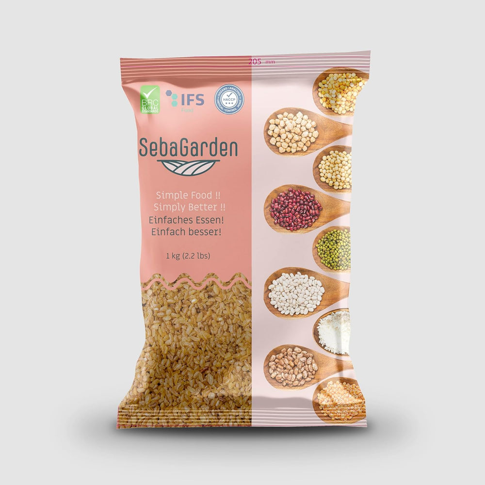 Seba Garden Fine Búza Bulgur 1 kg - Eredeti török ​​köves őrölt és előfőzött bulgur, teljesen természetes, vegán, magas rosttartalmú, ideális Tabbouleh-hoz, levesekhez és pilafokhoz