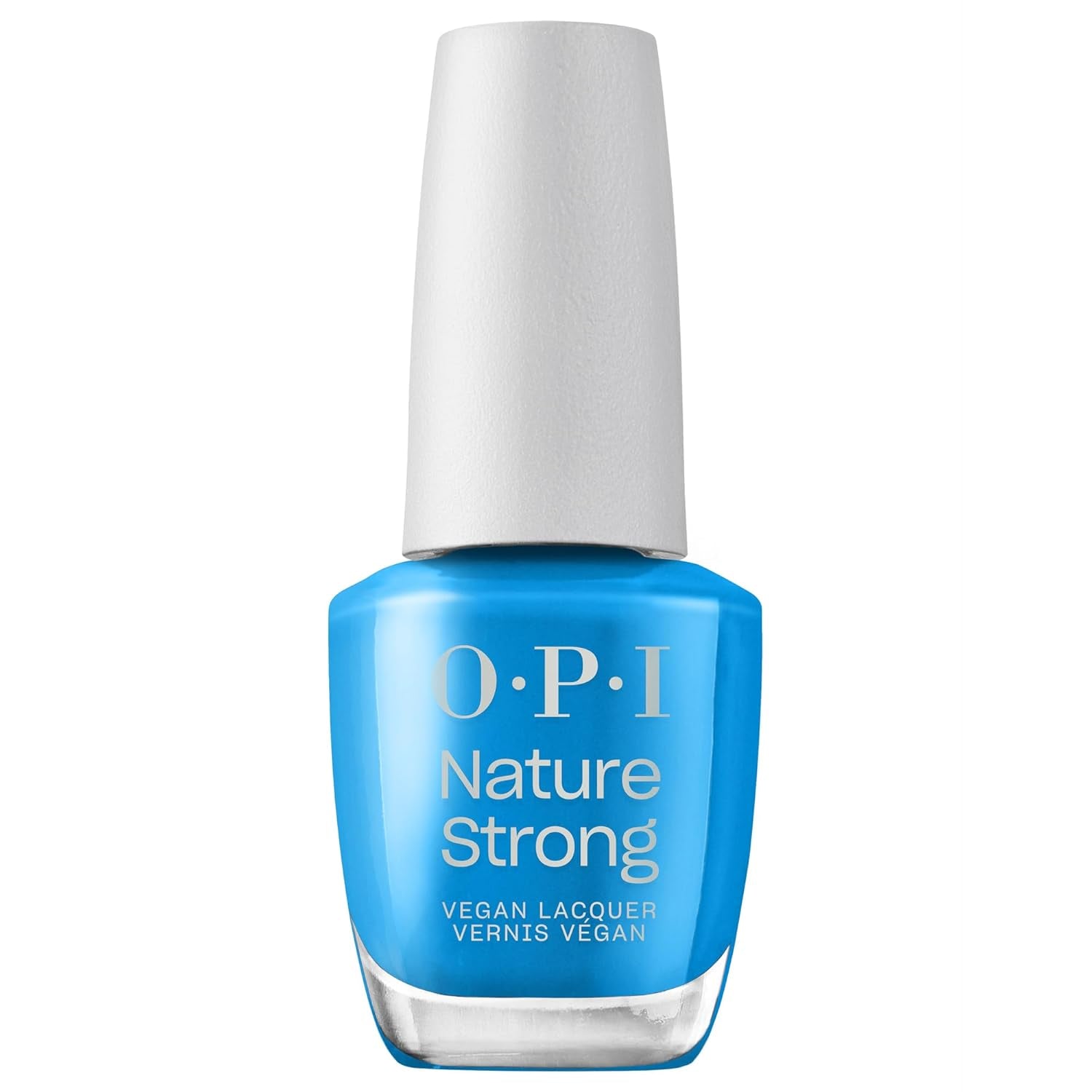 OPI Nature Strong Fresh, mint egy kék százszorszép - kék körömlakk - intenzív ragyogás és 7 napos tartás | Tartós szín a körmöknek | 15 ml