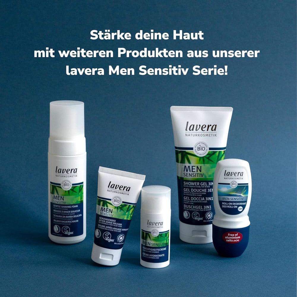Lavera, Gel de duș cu bambus organic și guarana, 3 in 1, pentru piele, păr și față, 200 ml Duș și baie Naty Shop