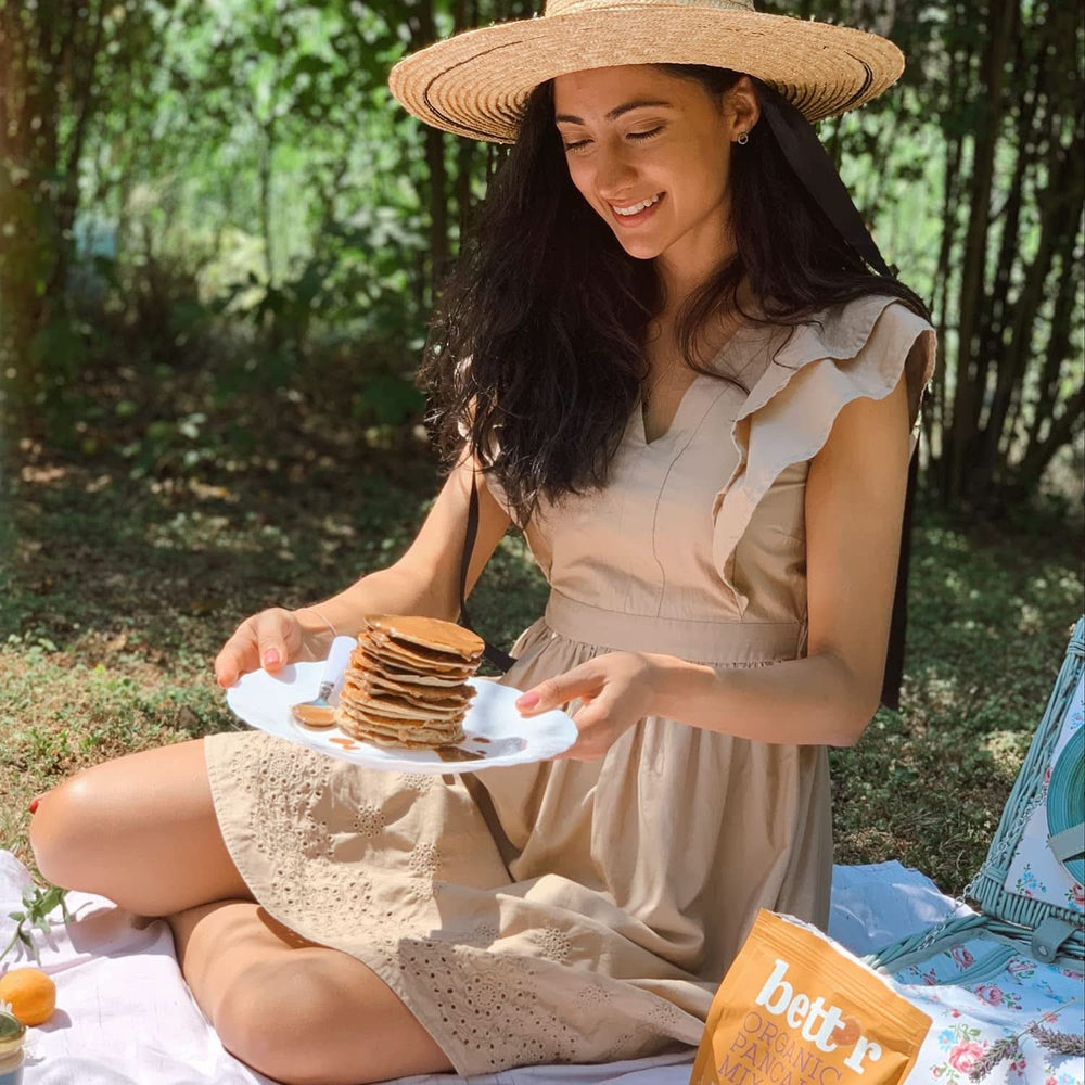 Bett'R palacsintakeverék, bio, vegán és gluténmentes sütőkeverék, 6 x 400 gramm Kitchen Naty Shop