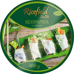 Ricefield rizspapír, kerek 16cm, (85-95db/kg), 4 csomag (4 csomag x 300g)