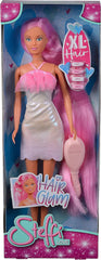Simba 105733504 - Steffi Love Hair Glam, Puppe im Glitzerkleid mit extra Langen Haaren, Haarclips és Bürste, 29 cm, Für Kinder ab 3 éves