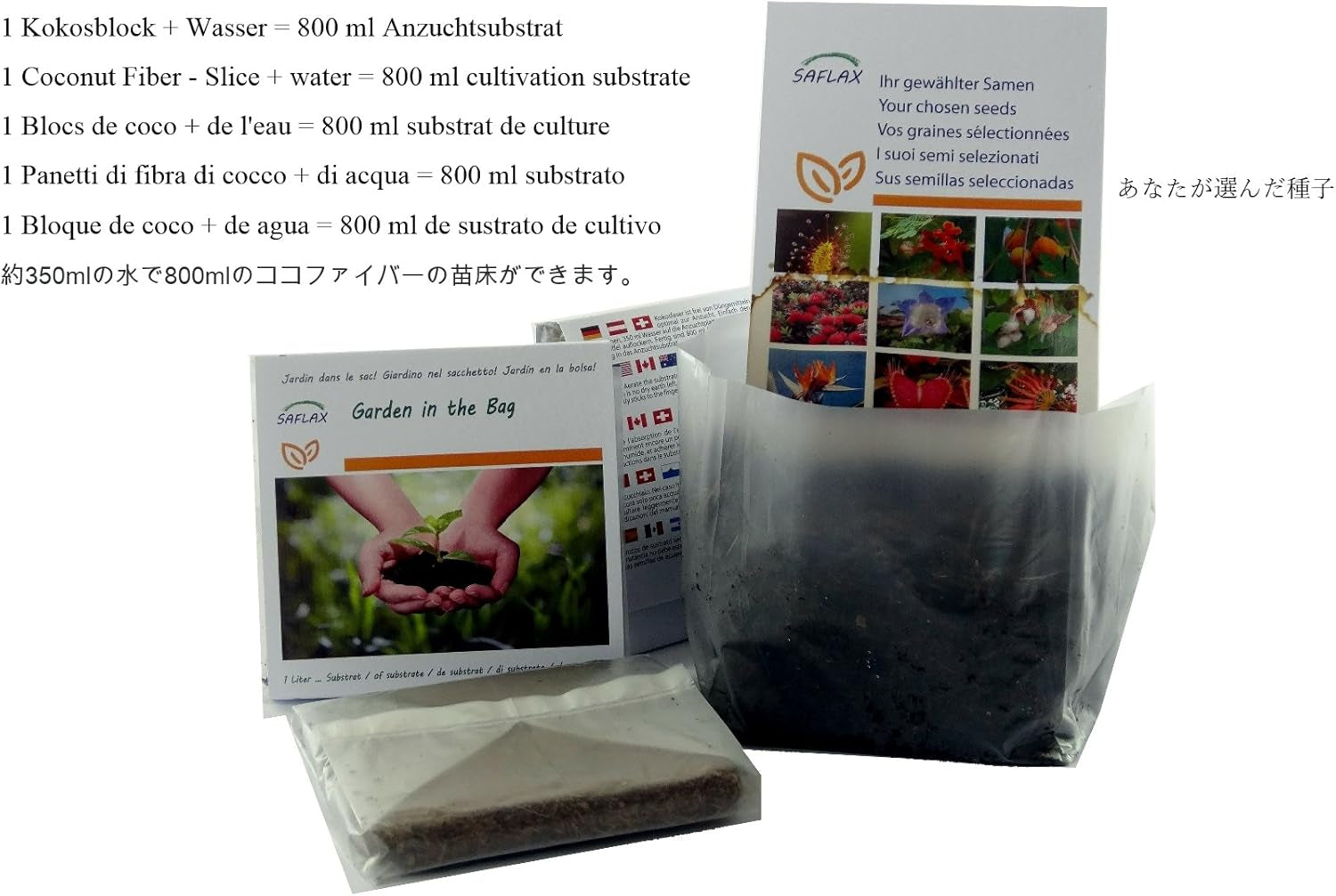 SAFLAX - Garden in the Bag - BIO - Tomate - Roma - 15 Samen - Mit Anzuchtsubstrat Im Praktischen, Selbst Aufstellenden Beutel - Solanum Lycopersicum