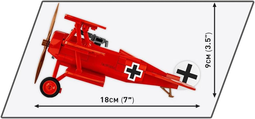 COBI Fokker DR. I RED Baron, 8.8 x 7 x 3.5 inches