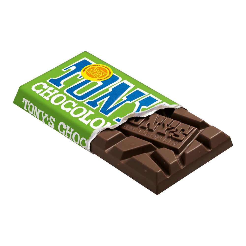 Tony's Chocolonely - Étcsokoládé mandulával és tengeri sóval 90g