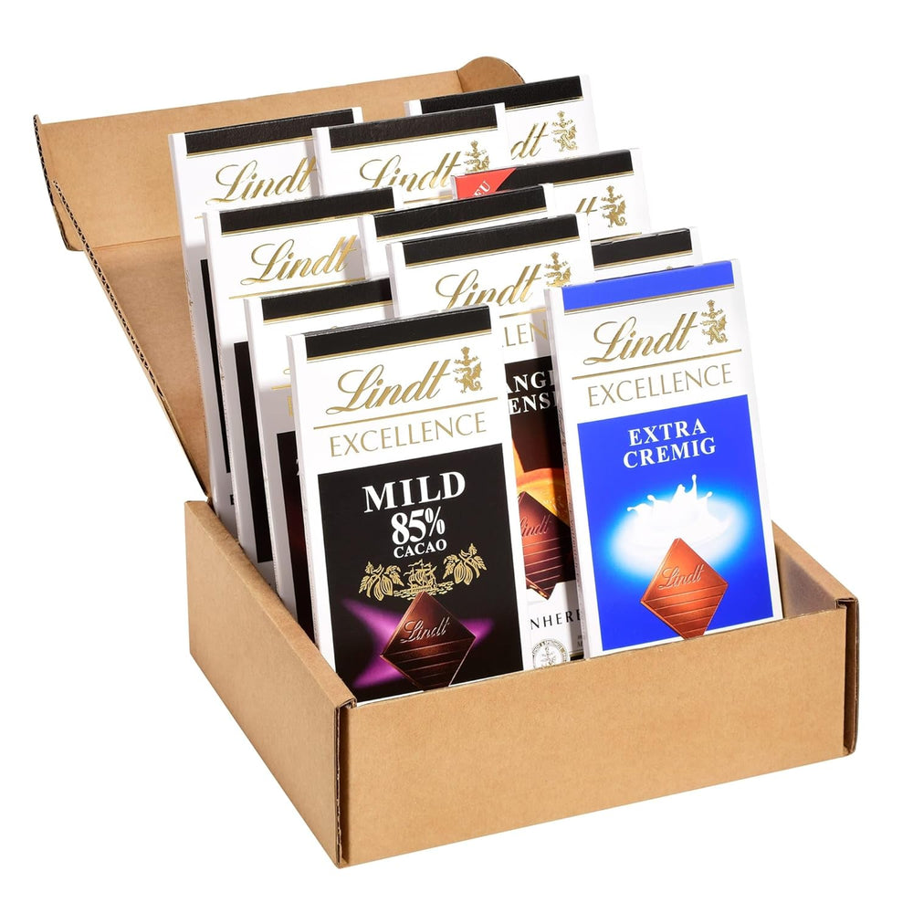 Lindt csokoládé praliné ajándékkészlet | 477g | 5 doboz Lindt praliné a következő változatokban: Exquisite, Mini Praliné, LINDOR Gift, Kis köszönet, Szívből | Praliné ajándék | Csokoládé ajándék