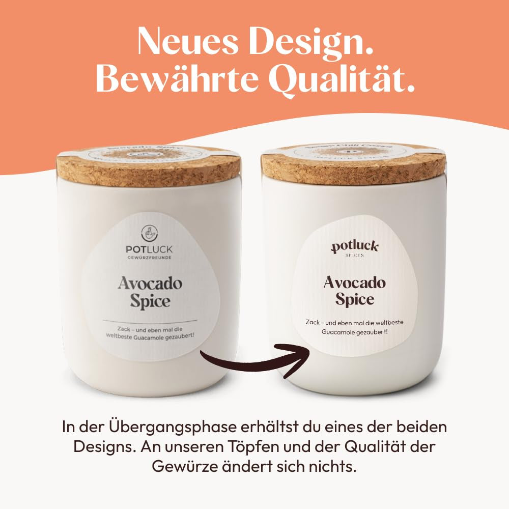 Potluck | Zimt Zauber | Würzmischung im Keramiktopf | 90g | Vegan, glutenfrei und mit natürlichen Inhaltsstoffen