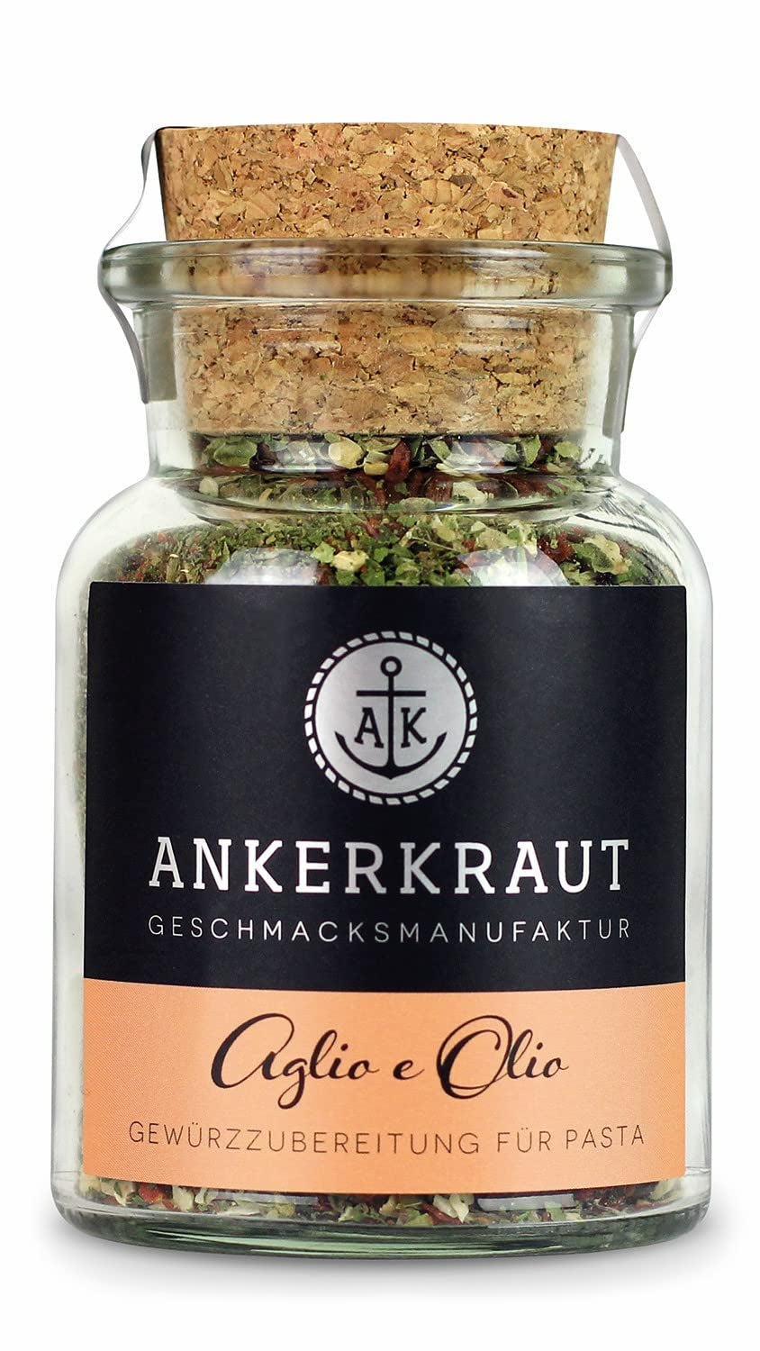 Ankerkraut Aglio e Olio, olasz Gewürzmischung tésztához és klasszikus spagettitésztához, 120 g aromás zacskóban