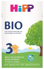 HiPP 3 Organic anyatej (4 x 600g) - 10 hónap után, Omega-3-mal (DHA, ALA), kalciummal, D-vitaminnal, a legjobb bio minőséggel