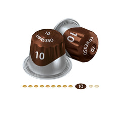 Jacobs Kaffeekapseln Espresso Intenso, Intensität 10/12, 10 x 20 Getränke, Nespresso* kompatible Kaffee Kapseln, 200 Kapseln