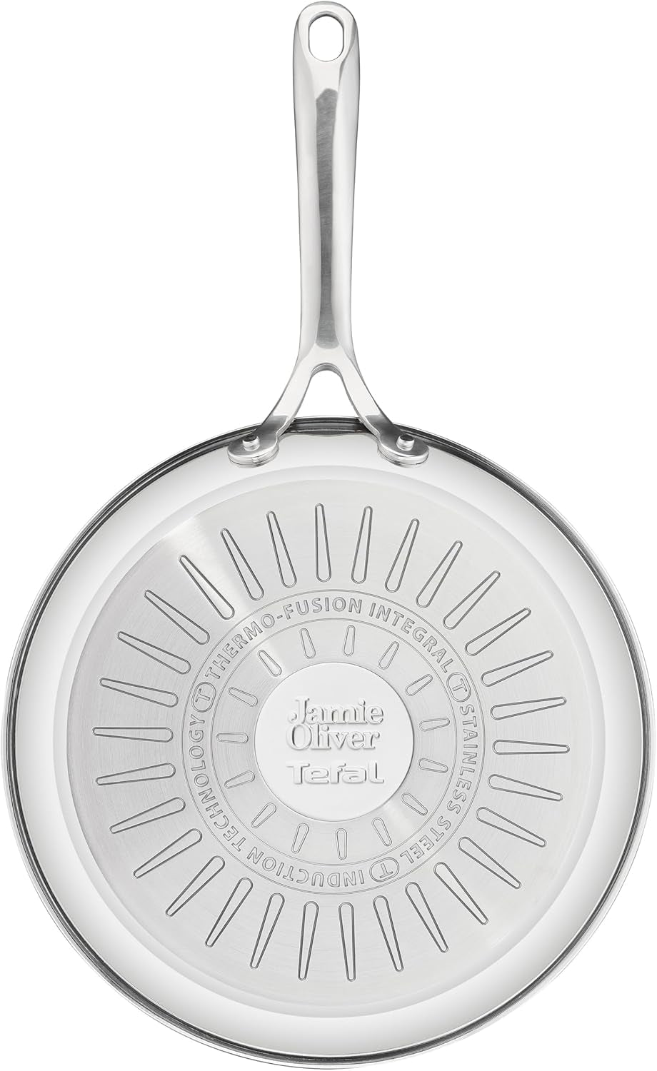 Jamie Oliver by Tefal Cook Smart tigaie 28Cm, Oțel inoxidabil neacoperit, Potrivită pentru inducție Oale si Tigai Naty Shop
