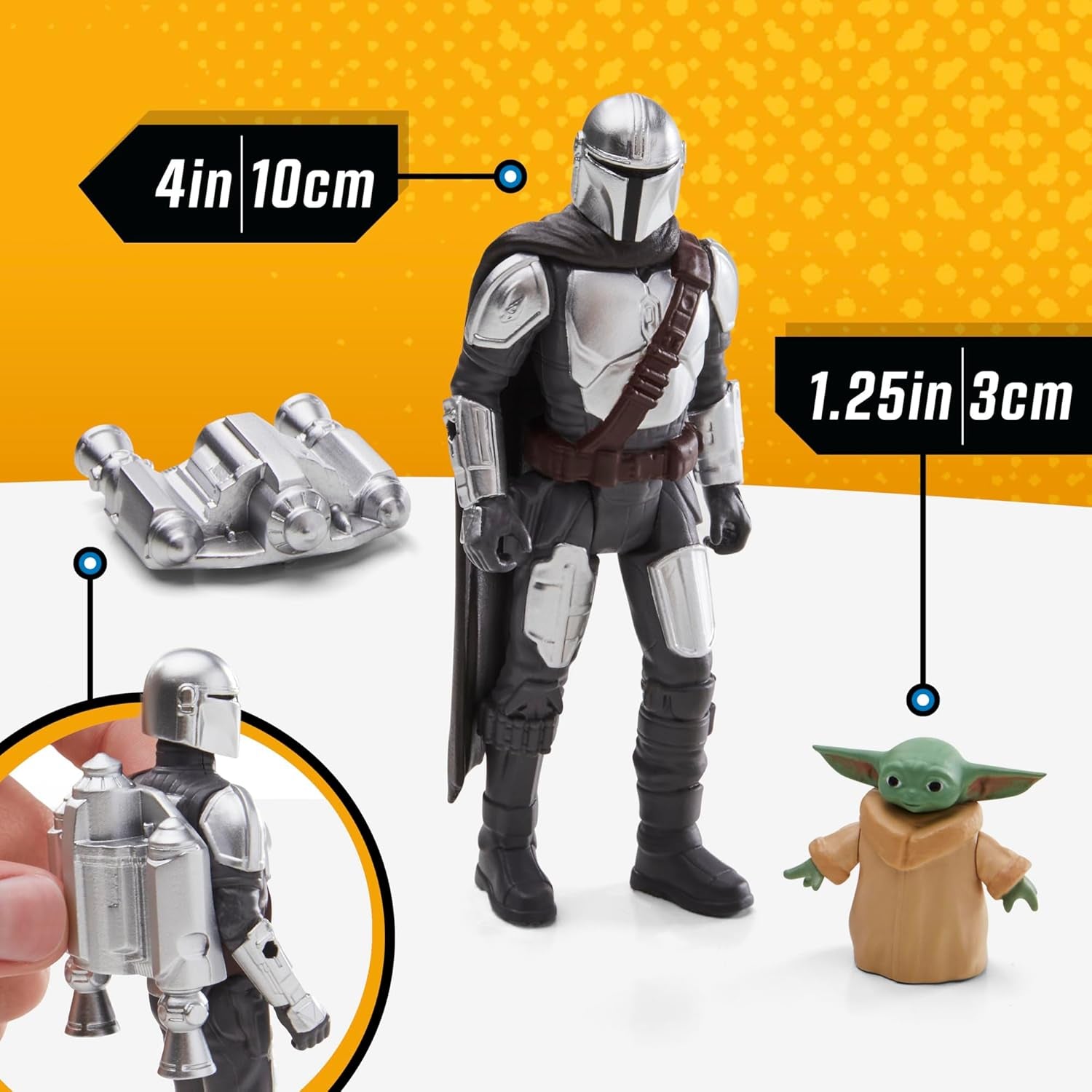 Star Wars Epic Hero Series N-1 Starfighter of the Mandalorian, Figuri de acțiune mari și accesorii captivante pentru manevre palpitante, cadou captivant Action figures Naty Shop