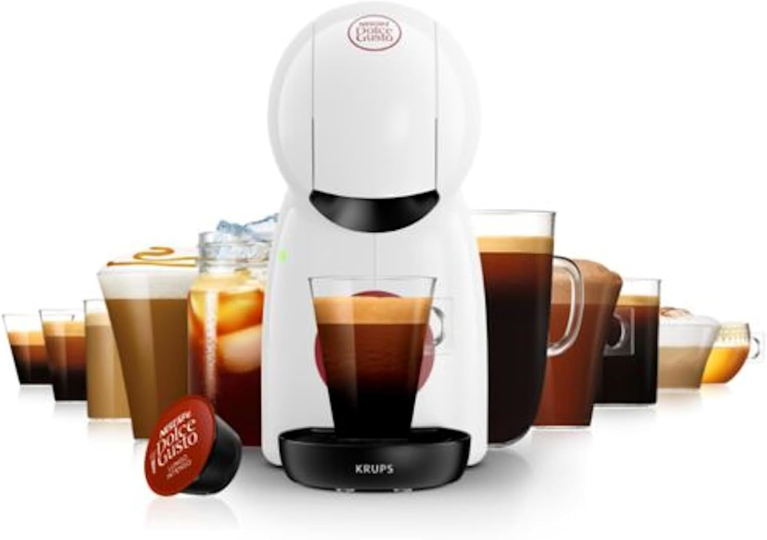 Espressor manual cu capsule NESCAFÉ DOLCE GUSTO PICCOLO XS de la KRUPS, alb