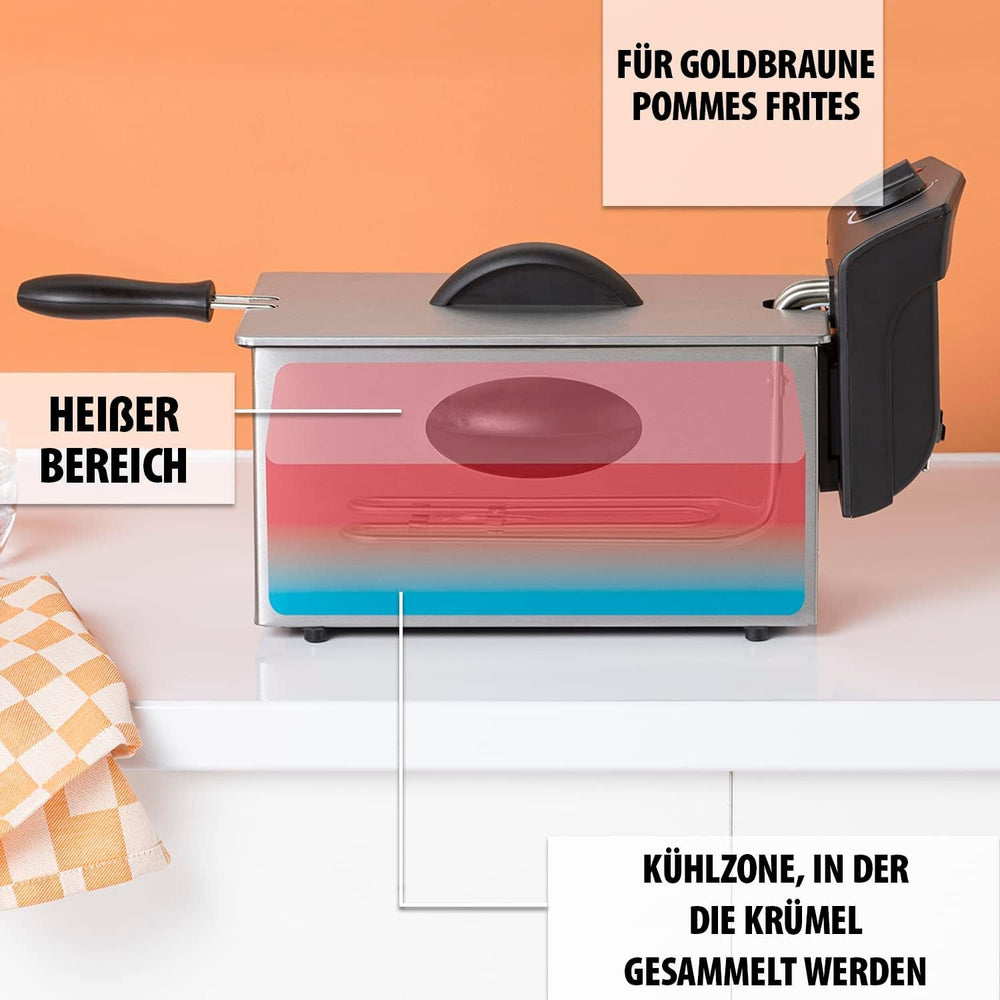 Tristar olajsütő FR-6935, 2000 watt, 3 liter, termosztát, hideg zóna, 3-4 személyes, fém Készülékek Naty Shop