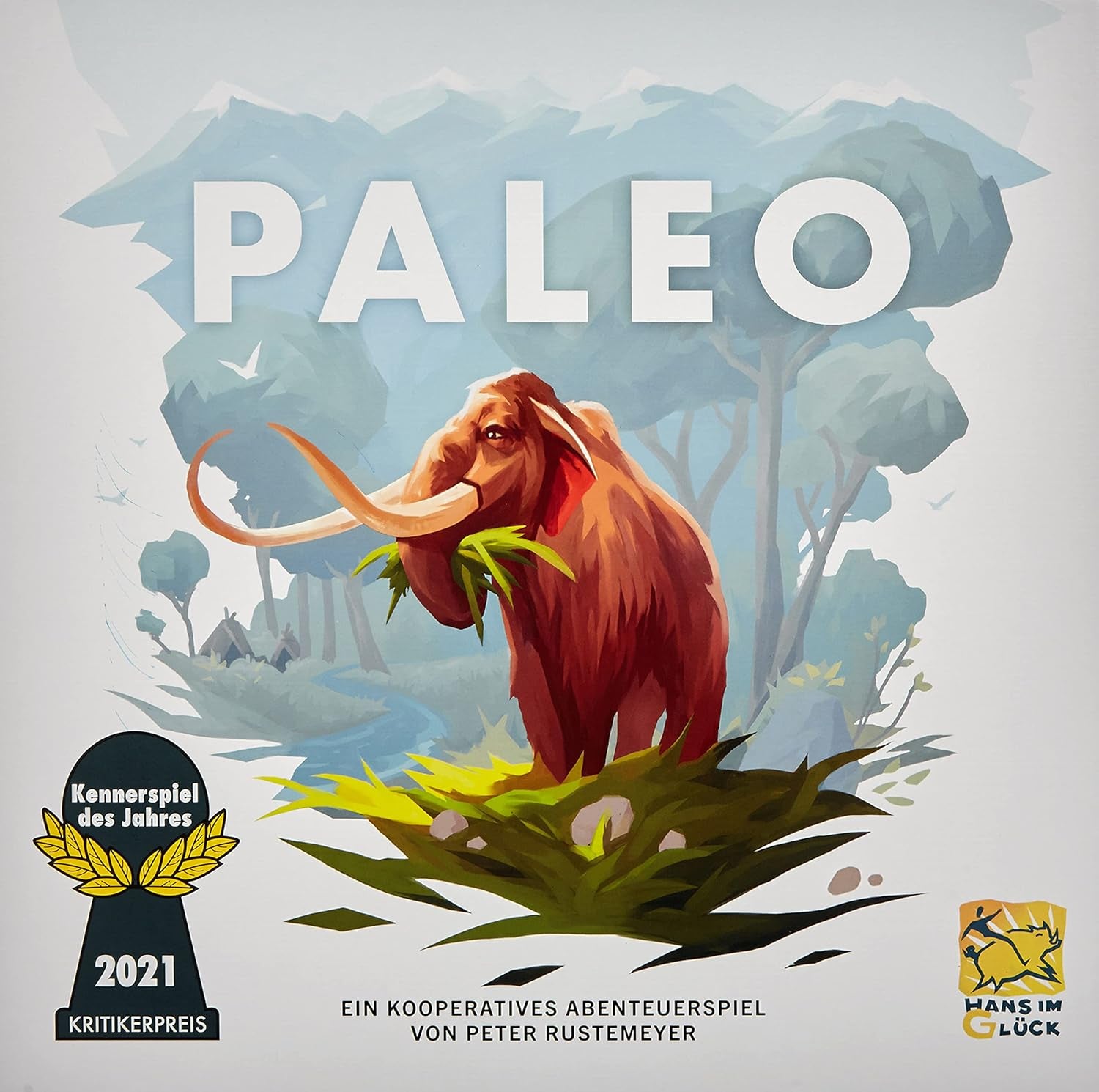 Hans im Glück, Paleo, joc de bază, Kennerspiel des Jahres 2021 (Jocul expert al anului 2021), joc de masă, 2-4 jucători, cu vârsta peste 10 ani, 45-60 minute, germană
