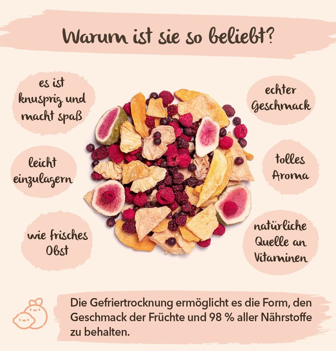 BRIX Zmeură uscată | Zmeură naturală, liofilizată 85 g | Premiul Great Taste pentru fructe uscate | Fără OMG, fără gluten, vegan, vitamine conservate Produse deshidratate Naty Shop