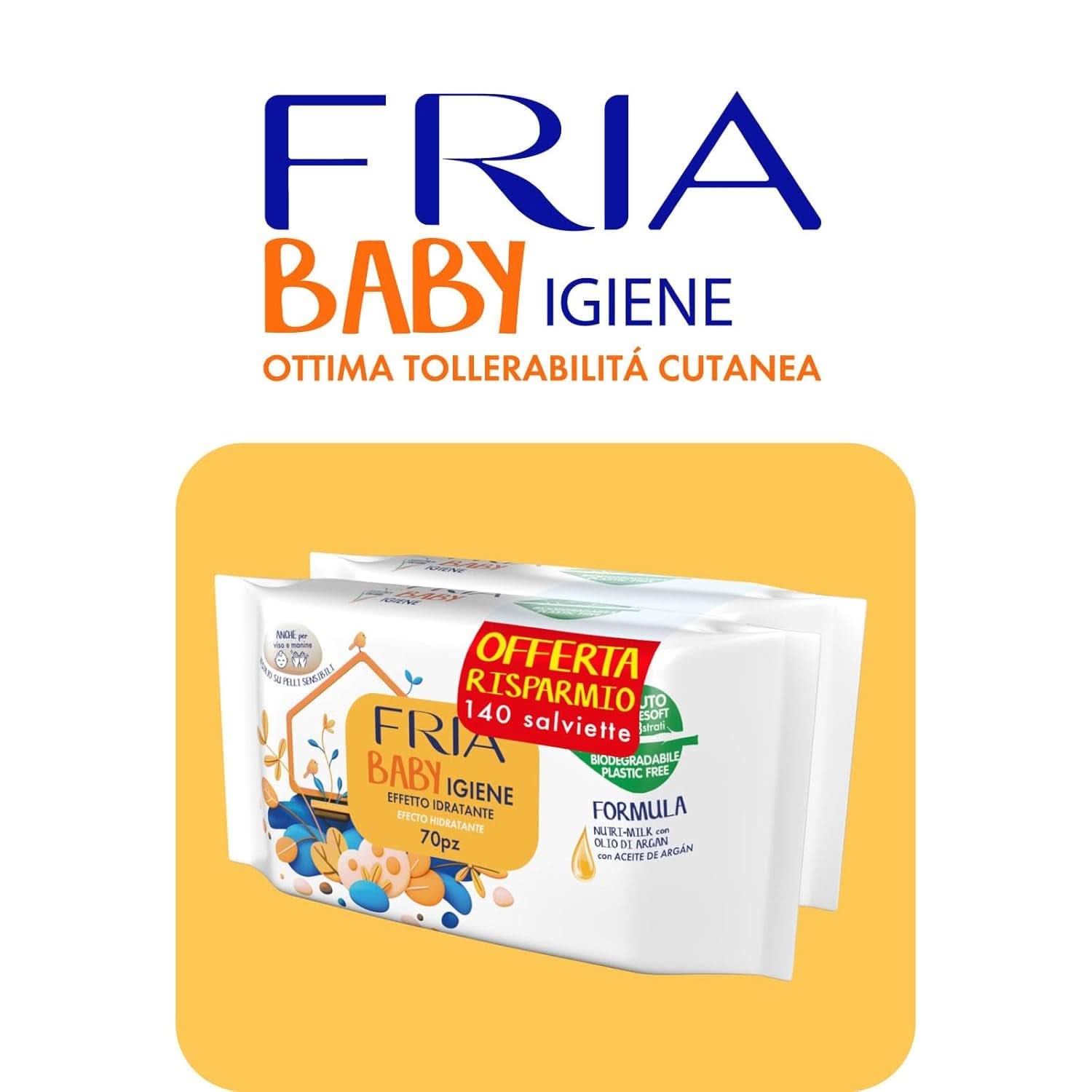 Nedves törlőkendők, 2 db-os csomag (2 x 72 törlőkendő) Baby Wet Wipes Naty Shop