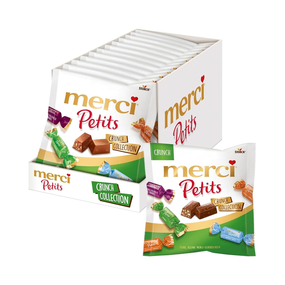 Merci Petits Chocolate Collection - Mix de specialități de ciocolată Bomboane de Ciocolata Naty Shop 12 X 125G Crunch Collection