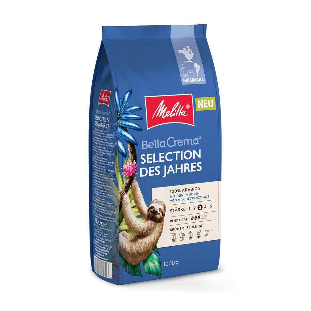 Melitta Bellacrema, boabe de cafea întregi Cafea Naty Shop 1 Kg Selection Des Jahres