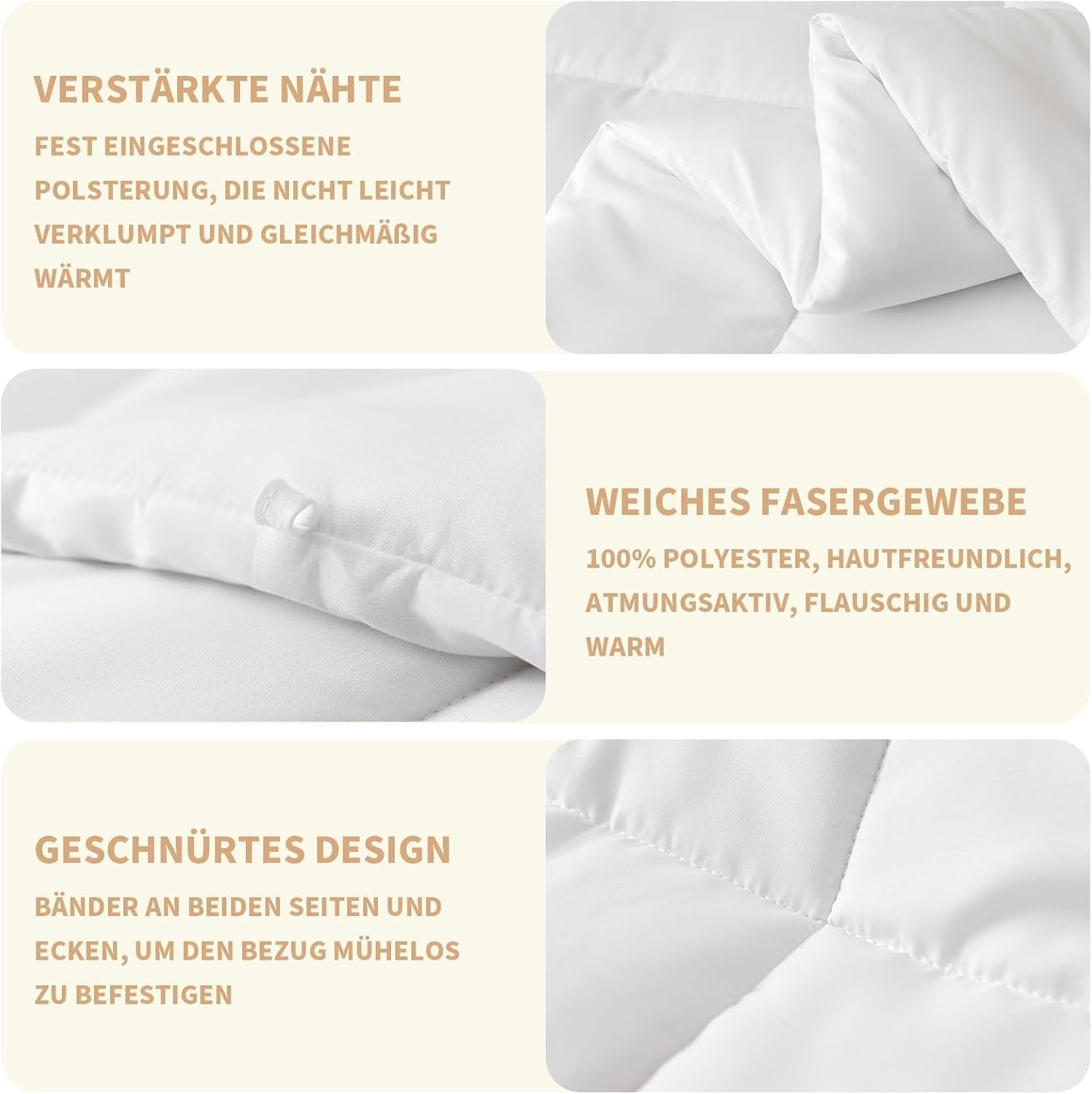 Good Nite Quilt All Seasons Paplan 155X220 cm 4 Seasons Paplanok Mikroszálas Paplan Four Seasons Paplan Fehér (155X220 Cm) Paplanok és paplanok Naty Shop