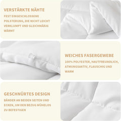 Good Nite Quilt All Seasons Paplan 155X220 cm 4 Seasons Paplanok Mikroszálas Paplan Four Seasons Paplan Fehér (155X220 Cm) Paplanok és paplanok Naty Shop