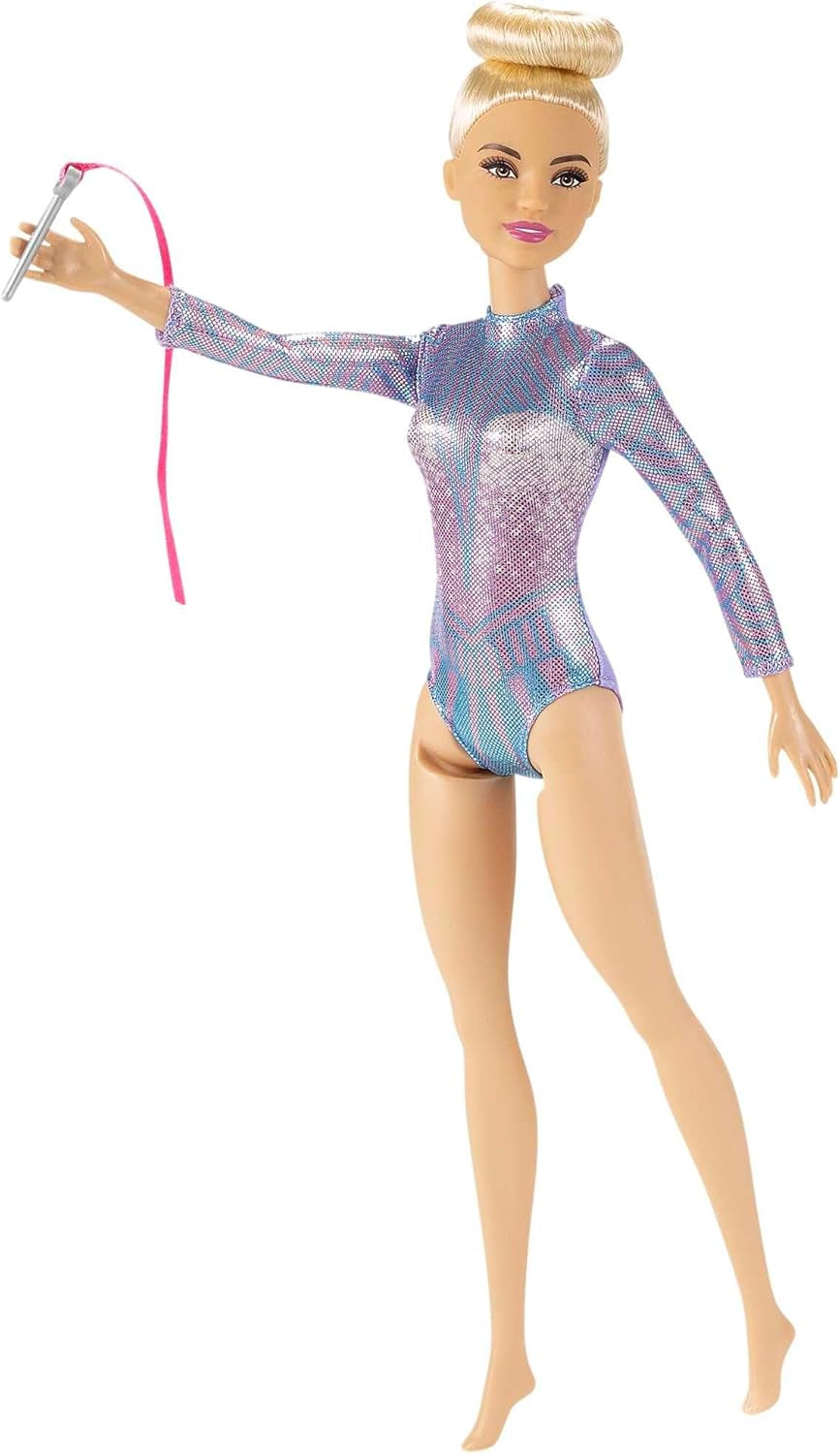 Barbie-Puppe, You Can Be Anything , Rhythmische Sportgymnastik mit blonden Haaren, Zubehör, inkl. Puppe, Geschenk für Kinder, Spielzeug ab 3 Jahre, GTN65