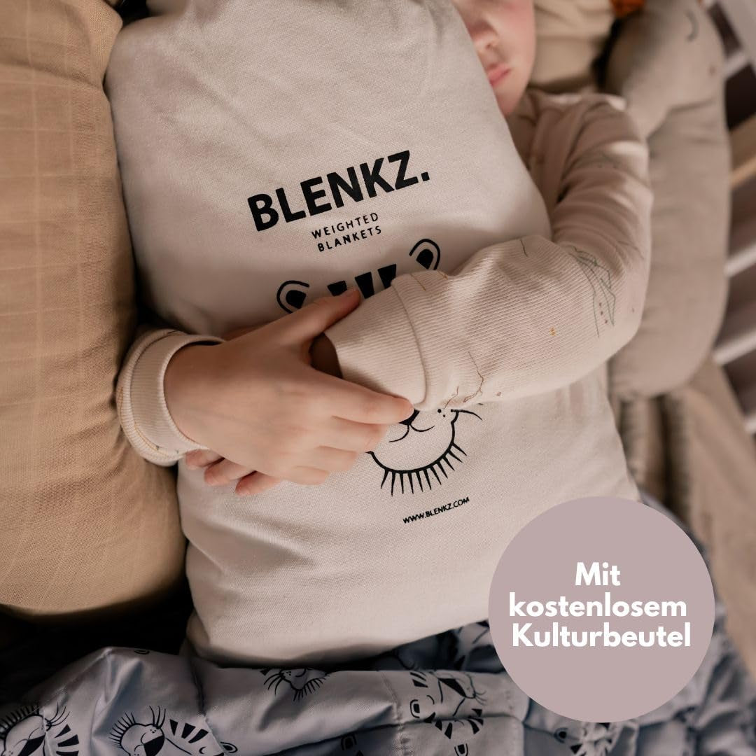 Súlyozott baba takaró | 3,5 kg | 100X150Cm | Terápiás takaró | Súlyozott takarók | Nehéz takaró (kék tigris arc, 3,5kg-100X150 cm) BLENKZ Ágyak és Takarók.