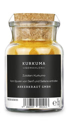 Ankerkraut kurkuma, gemahlen, kurkuma Gewürz por, 75 g parafa üvegben