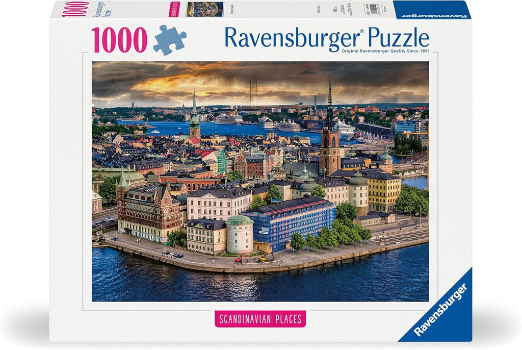 Ravensburger Puzzle Locuri scandinave 12000114 - Stockholm, Suedia - puzzle jigsaw de 1000 de piese pentru adulți și copii de peste 14 ani Puzzle Naty Shop