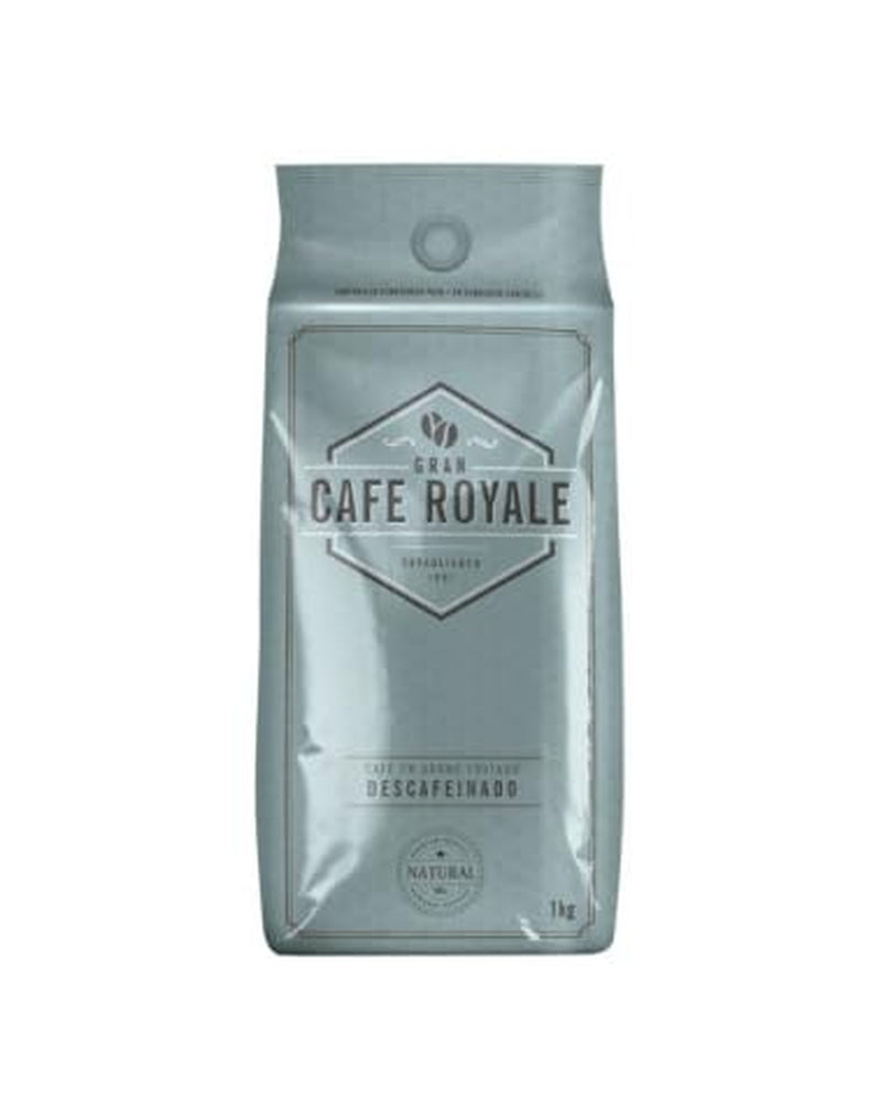 Gran Café Royale Decofeinizată – Cafea 100% Prăjită – 1 kg Boabe sau Măcinată – Pachet Economic 10 kg (10 x 1 kg)