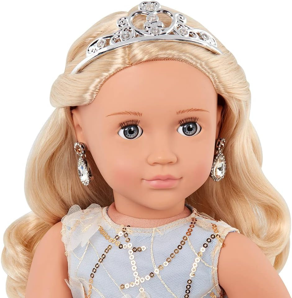 Generációnk - Ellory - 46 cm-es bábu - szőke Haar & Blaue Augen - Schmuck-Accessoires - Vorgetäuschtes Spiel - Spielzeug für Kinder ab 3 Jahren