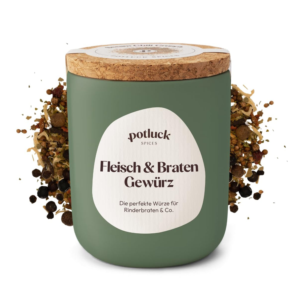 Potluck | Fűszer Burger | Würzmischung im Keramiktopf | 100g | Vegán, gluténmentes és természetes alapanyagokból