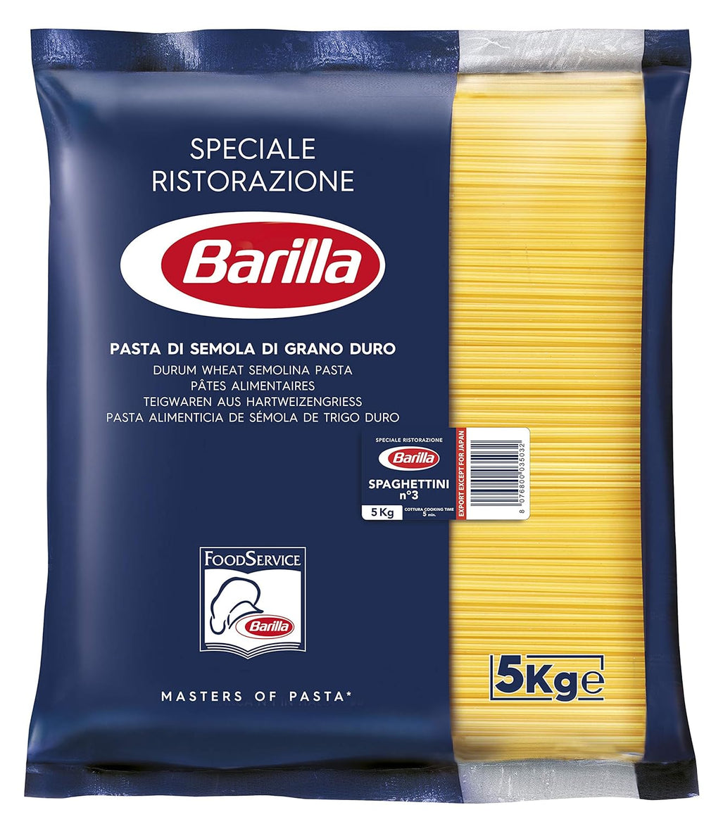 Barilla Pasta Klassische Spaghetti n.5 aus kiváló minőségű Hartweizen immer al dente, (1 x 500 g), geschmacklos