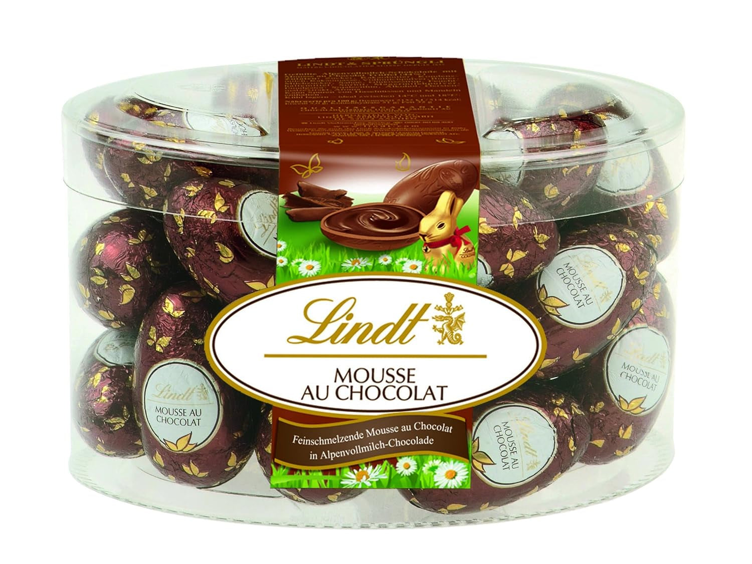 Lindt csokoládé mousse csokoládé tojással | 450 g Szájban olvadó csokihabbal töltött tejcsokoládé | Húsvéti csokoládé | Ajándék csokoládé | Húsvéti tojás | Csokoládé tojás