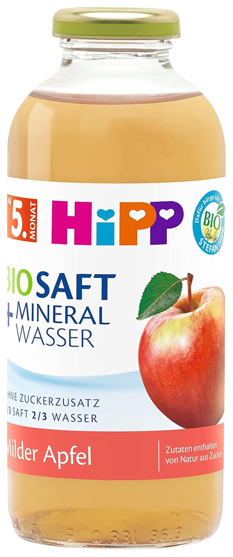 Hipp Bio-Saft + Mineralwasser Milder Apfel, 6 Er Pack (6 x 0,5 L) Naty Shop alapértelmezett cím